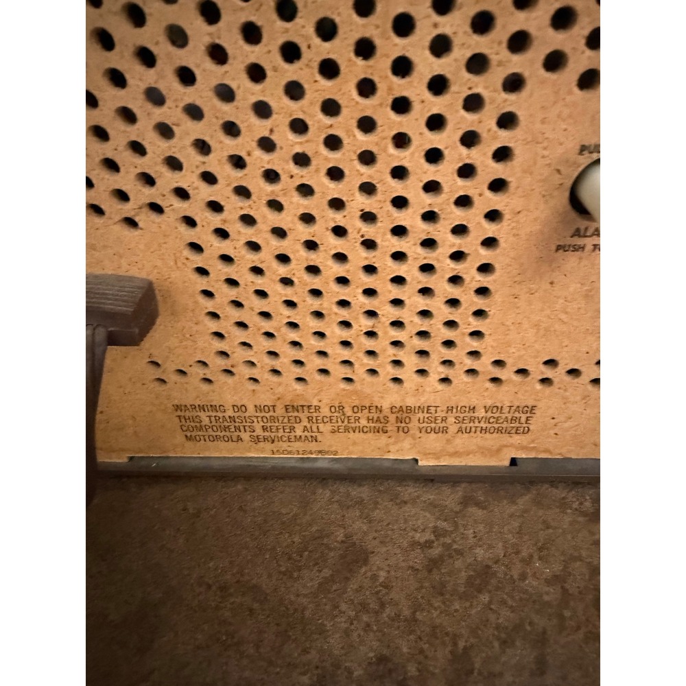 Vintage Motorola Solid State AM/FM Clock Radio Brown Mid Century Modern Retro - Picture 8 of 12